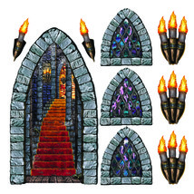 Stairway, Window &amp; Torch Props Party Accessory (1 count) (9/Pkg) - $79.56