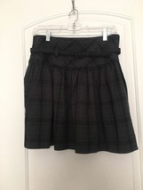 Twenty One Women&#39;s Blue &amp; Green Plaid Pleated Mini Skirt Size 1 - £30.97 GBP