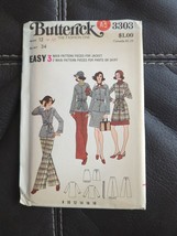 Butterick 3303 Misses Jacket Skirt Pants Sewing Pattern Size 12 Bust 34 ... - £18.68 GBP