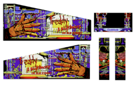 Freddy nightmare on elm street Pinball  Design Decal Virtual Pin artwork graphic - £153.95 GBP