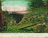 Rustic Foot Bridge Jenkins Brook Dover New Hampshire NH 1906 UDB Postcard - $5.89