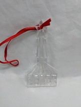 Vintage Christmas Holiday Glass Peace Ornament 3 1/2&quot; - $13.82 CAD