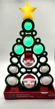 LED Light Projection Christmas Tree Musical Snowman Winter Wonder Lane 16&quot; Decor - £29.73 GBP