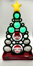 LED Light Projection Christmas Tree Musical Snowman Winter Wonder Lane 16&quot; Decor - £29.62 GBP