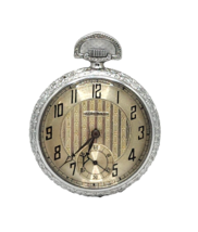 Antique Art Deco Silver Tacy Watch Co Admiral Non-Magnetic 6j Pocket Watch - £98.79 GBP