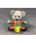 Vintage Dakin &amp; Co. Mouse with Cheese Christmas Tree Ornament 1980 San F... - £10.82 GBP