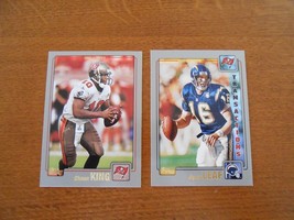 Lot of 2 Topps Tampa Bay Buccaneers Football Cards - Ryan Leaf &amp; Shaun King - $4.75