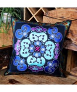 Embroidery Cushion Cover Pillow Case Vintage Flower Pattern P10 - £15.68 GBP