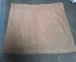 GOA Women&#39;s Faux Suede Braided Waist Mini Skirt Sz XL NWT - $29.70