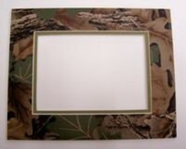 8x10 Camouflage Picture Mat with backing - £20.73 GBP