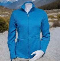 Spyder Jacket Womens Sz Medium Blue Endure Full Zip Mid Weight Core Sweater - $24.94