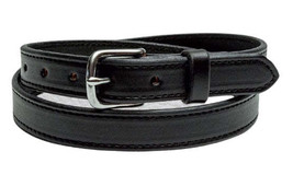 STITCHED BRIDLE LEATHER BELT - 1&quot; Wide Amish Handmade in USA - £38.29 GBP+