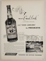 1950 Print Ad Pneumatic Packaging,Bottling Old Grand Dad Kentucky Bourbon Whisk. - £13.90 GBP