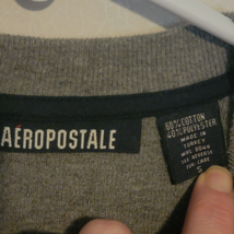 Aeropostale Mens Crew Neck Sweater sz S Gray Long Sleeve - £15.37 GBP