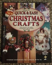 Leisure Arts Quick & Easy Christmas Crafts 164 Projects 1997 Volume 2 - £6.91 GBP
