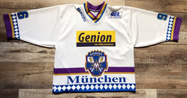 München Barons #96 Bob Sweeney Hockey Jersey Russell Athletic White - Size XXL - £62.21 GBP
