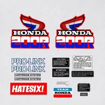 Sticker Decal Motorcycle Baja XR 200R 1985 Side Cover Fuel Tank (Free sh... - $44.55