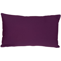 Caravan Cotton Purple 12x19 Throw Pillow, with Polyfill Insert - £19.83 GBP