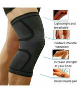 Knee Brace Compression Sleeve Support For Sport Gym Arthritis Relief - S... - £10.08 GBP
