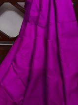 Purple Taffeta Fabric Dress Costume Apparel Fabric Indian Poly Silk Fabr... - £5.91 GBP+