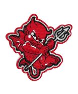 BABY DEMON IRON ON PATCH 2.75&quot; Red Devil Cherub Pitchfork Embroidered Ap... - €4,24 EUR