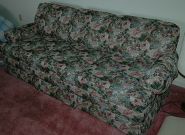 Vintage Norwalk Furniture Floral Sofa Couch - £235.89 GBP