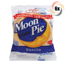6x Pies Moon Pie Single Decker Vanilla Original Marshmallow Sandwiches 2oz - $13.80