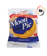 6x Pies Moon Pie Single Decker Vanilla Original Marshmallow Sandwiches 2oz - $13.80