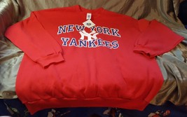 Vtg 90s Logo 7 genuine MLB New York Yankees Crewneck Sweatshirt sz XXL new w/tag - £15.67 GBP