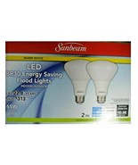 (Pack of 2) Dimmable Sunbeam LED Flood Light Bulbs BR30 65W Replacmnt In... - $11.87