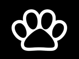 Paw Print Cat Dog Vinyl Decal Car Wall Window Sticker Choose Size Color - £2.20 GBP+
