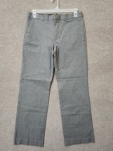 Express Design Studio Producer Dress Pants Mens 33x32 Gray Striped Stretch - $19.67