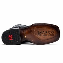 Marco Di Milano Genuine Snake Skin Cowboy Boot Missouri Black image 5