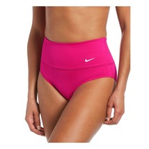 Nike Womens High Waist Swim Bikini Bottoms Size XS Fireberry Pink New  - £31.51 GBP