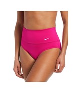 Nike Womens High Waist Swim Bikini Bottoms Size XS Fireberry Pink New  - £31.69 GBP
