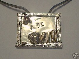 Silver Blackboard Pendant / Brooch By Best Jewelry - $7.77