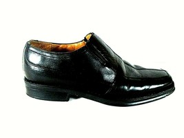 Nunn Bush Black Leather Square Toe Slip On Dress Loafers Shoes Men&#39;s 8.5 M (SM2) - £29.83 GBP