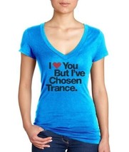 I Love You But I&#39;ve Chosen Trance Turquoise V-Neck - £8.77 GBP