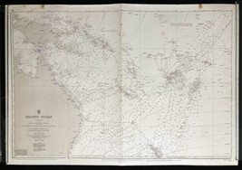 Nautical Map South West Pacific Ocean Maritime 1969 - £50.71 GBP