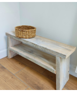 Rustic Handmade Bench from Reclaimed Wood | Farmhouse Style - €128,80 EUR
