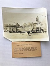 1918 Vintage B&amp;W Print Photo Vouziers N France WW1 101 year old Photo - £7.48 GBP