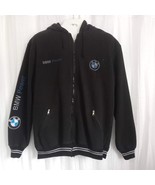 Vintage BMW Power Jacket Zip Front Varsity Sweatshirt Hoodie Garage Patc... - $196.80 CAD