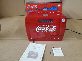 Coca Cola Cooler Radio AM/FM Cassette Player Working - £124.70 GBP