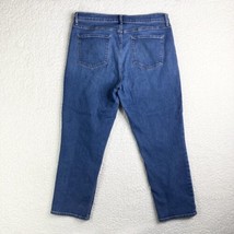 Ana High Rise Straight Jeans Womens 14 High Rise Stretch Denim Pants 36x26 - £9.47 GBP