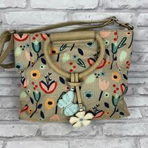 Relic Shoulder Bag Handbag Purse Canvas Brocade Floral Pattern Adjustable - $582.97 MXN