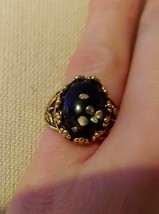 Cute confetti stone dome ring size 6 - $11.30