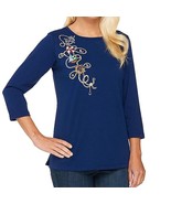 Blue Nautical Theam Tee Size Small - £27.25 GBP