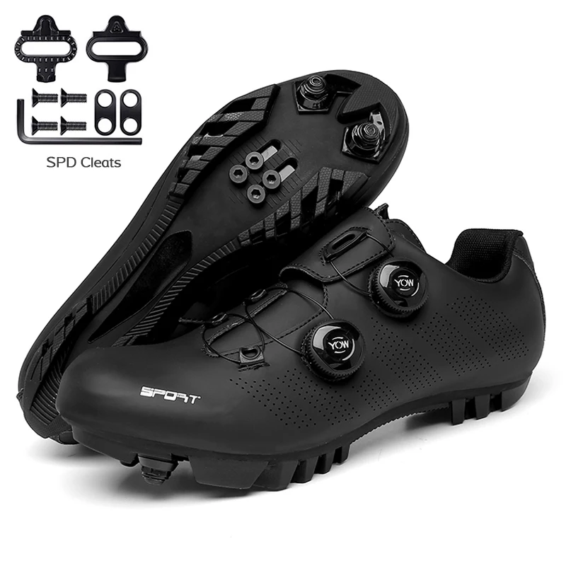 Best Sneakers Sapatilha Ciclismo Mtb Men Cycling Shoes Road Bike Boots Speed Fla - $77.54