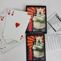 Coca Cola Polar Bear In Shorts Bicycle Playing Cards In Package 1997 - £8.63 GBP