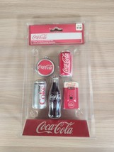 Coca-Cola Coke Kurt Adler Mini Christmas Tree Ornaments Set of 5 - $13.95